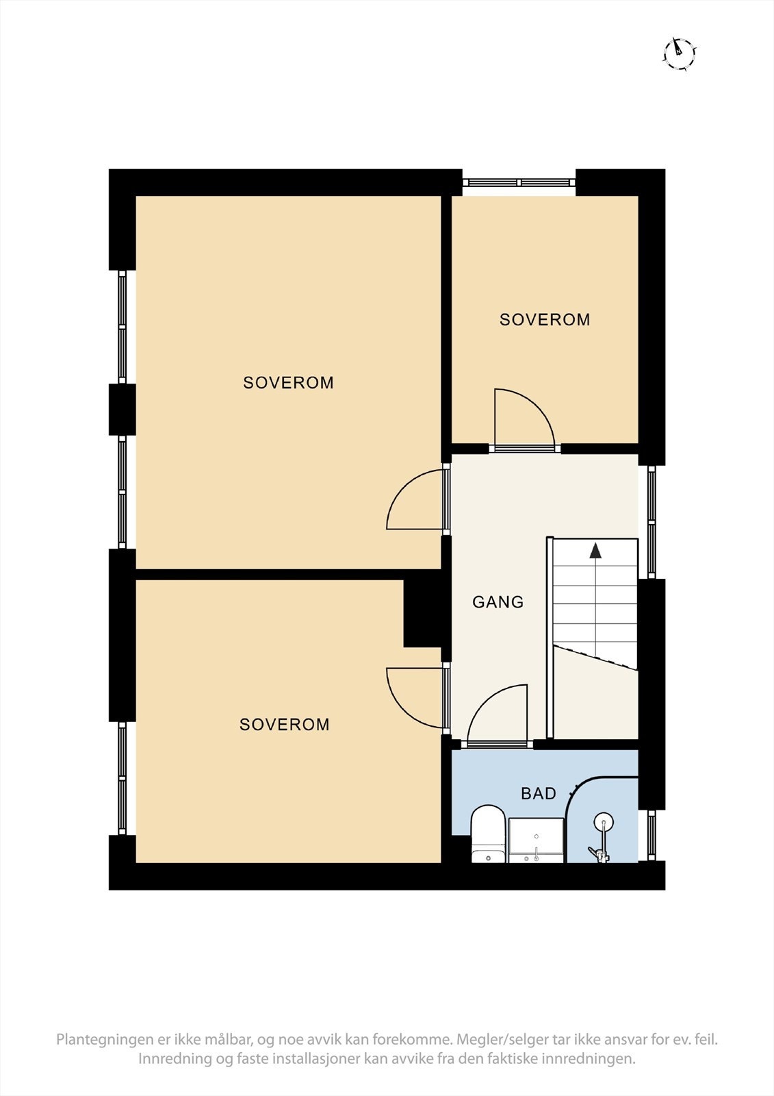 Plantegning 2. etasje Galleribilde