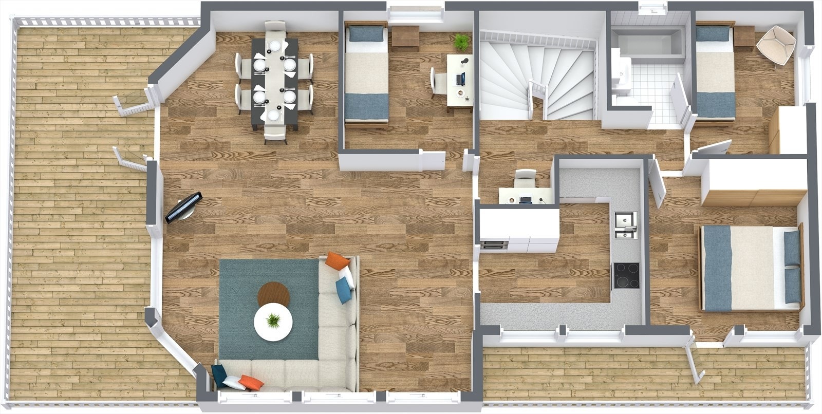 Plantegning 2.etasje Galleribilde