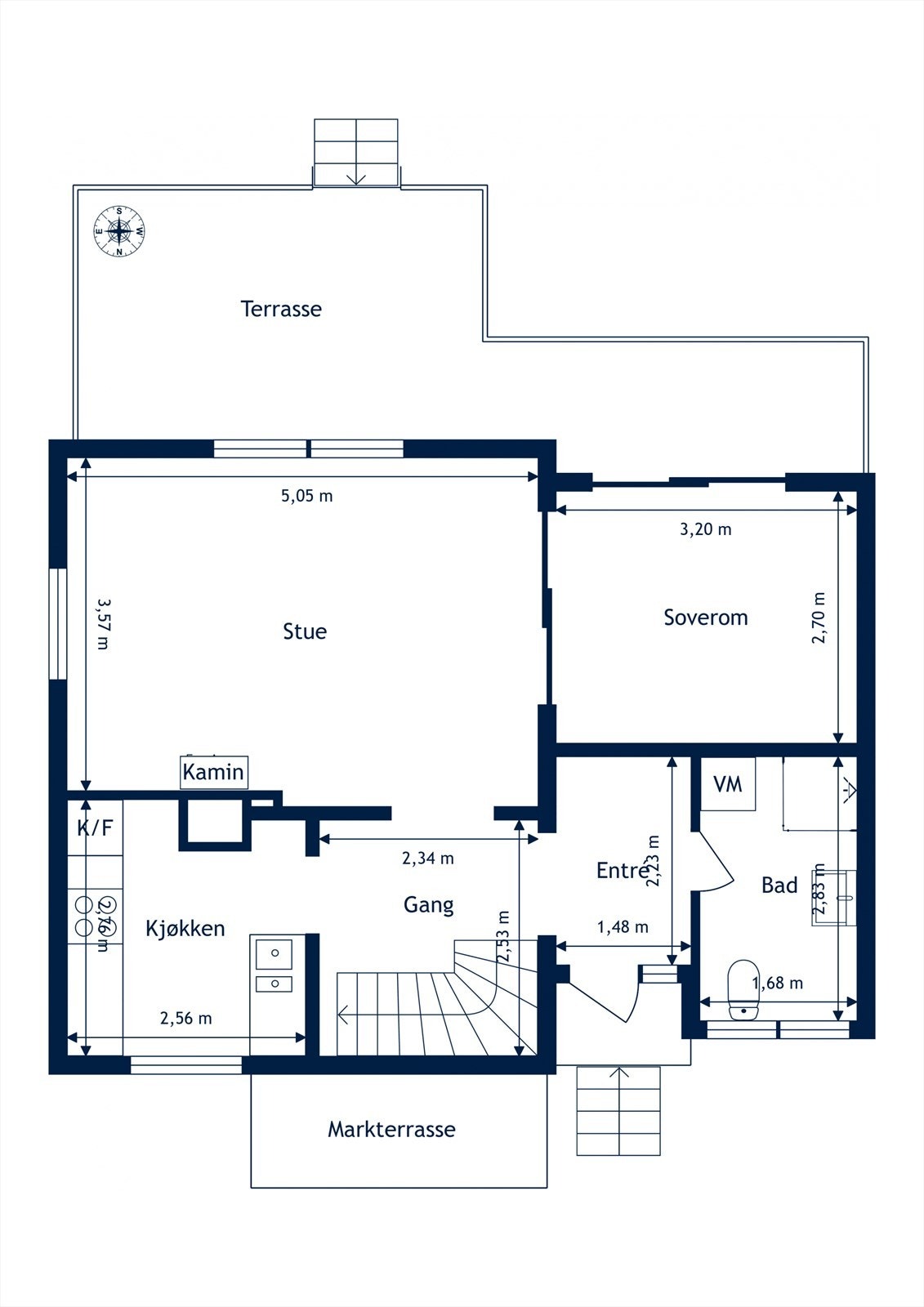 Plantegning- 1. etasje Galleribilde