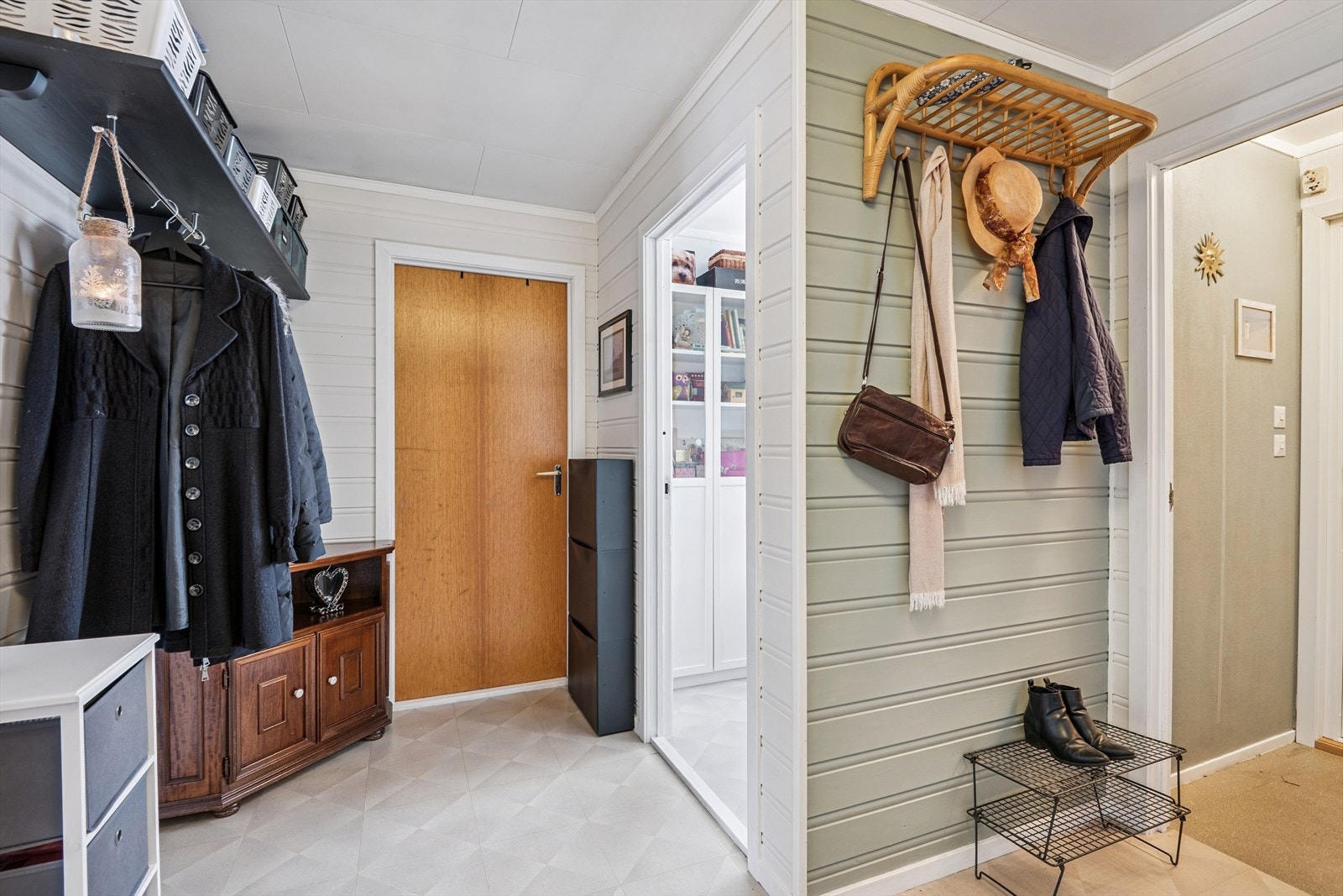 Rekkehuset har en praktisk romløsning med alt på en flate. Galleribilde