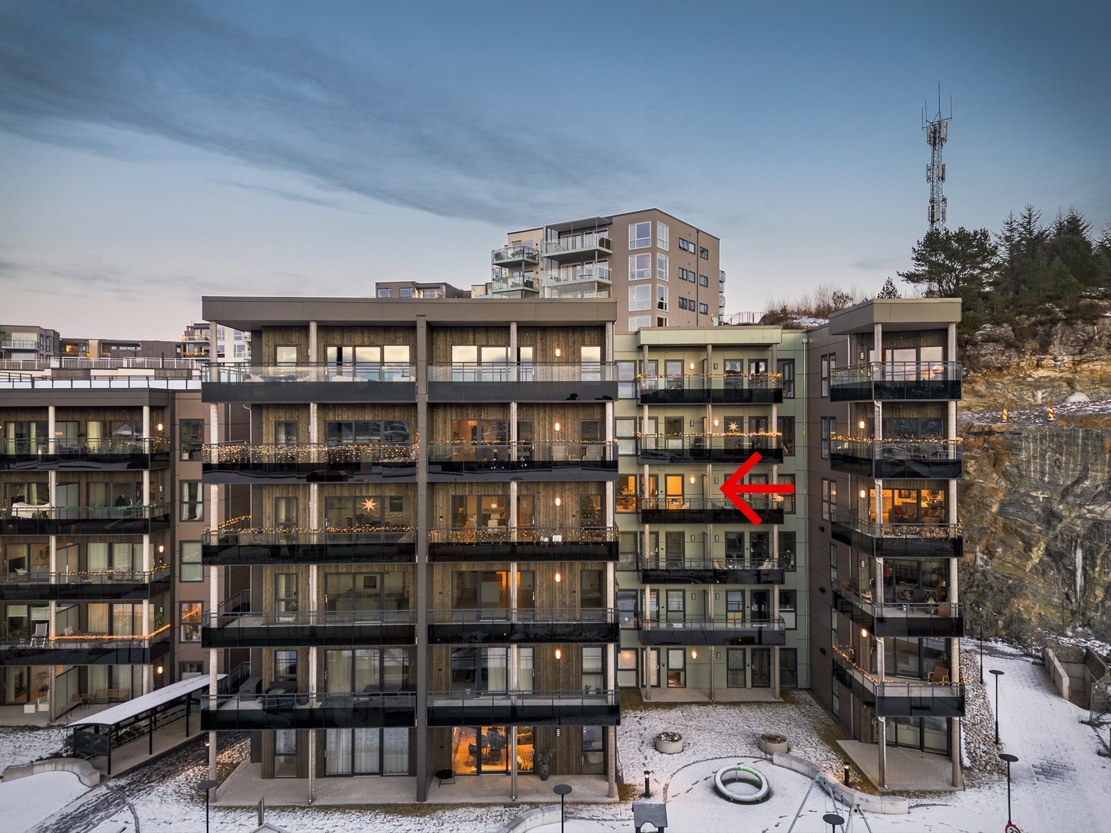 Det er felles takterrasse på byggetrinn 2. Galleribilde