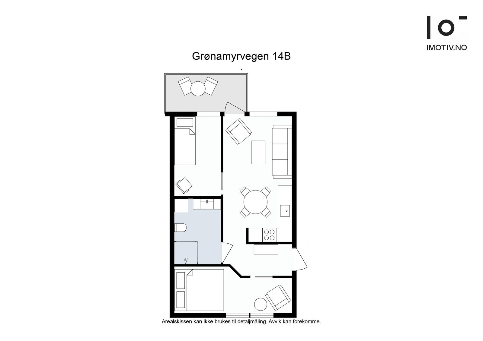 Her ser du plantegning av leiligheten! Galleribilde