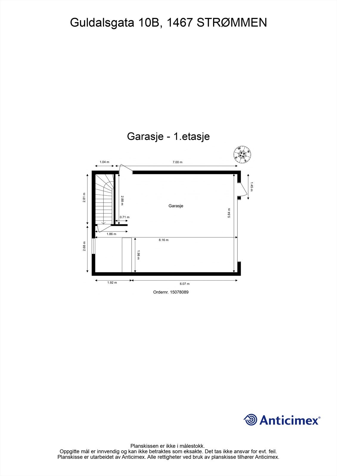Plantegning -Garasje - 1.etg. Galleribilde