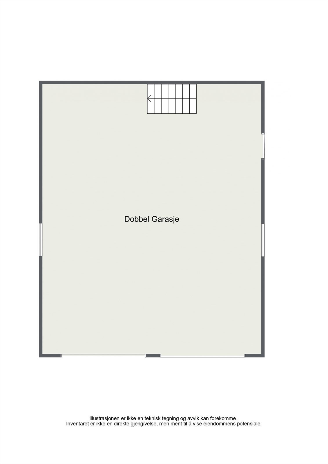 Plantegning Garasje. Galleribilde