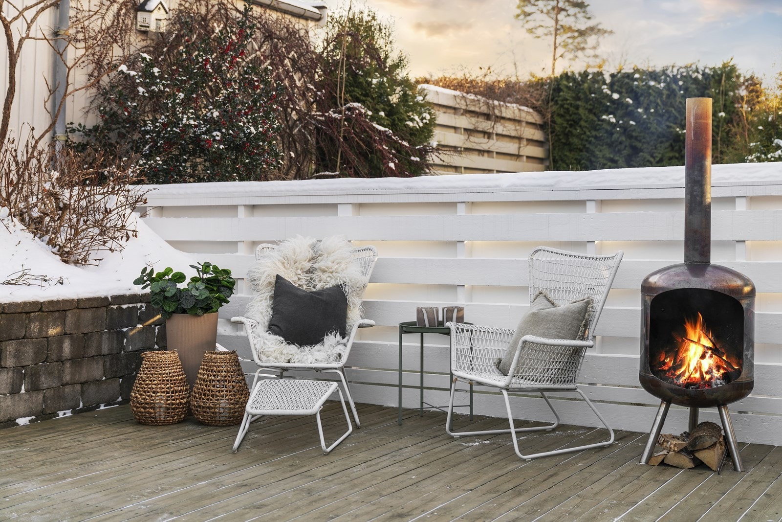 Skjermet uteplass Galleribilde