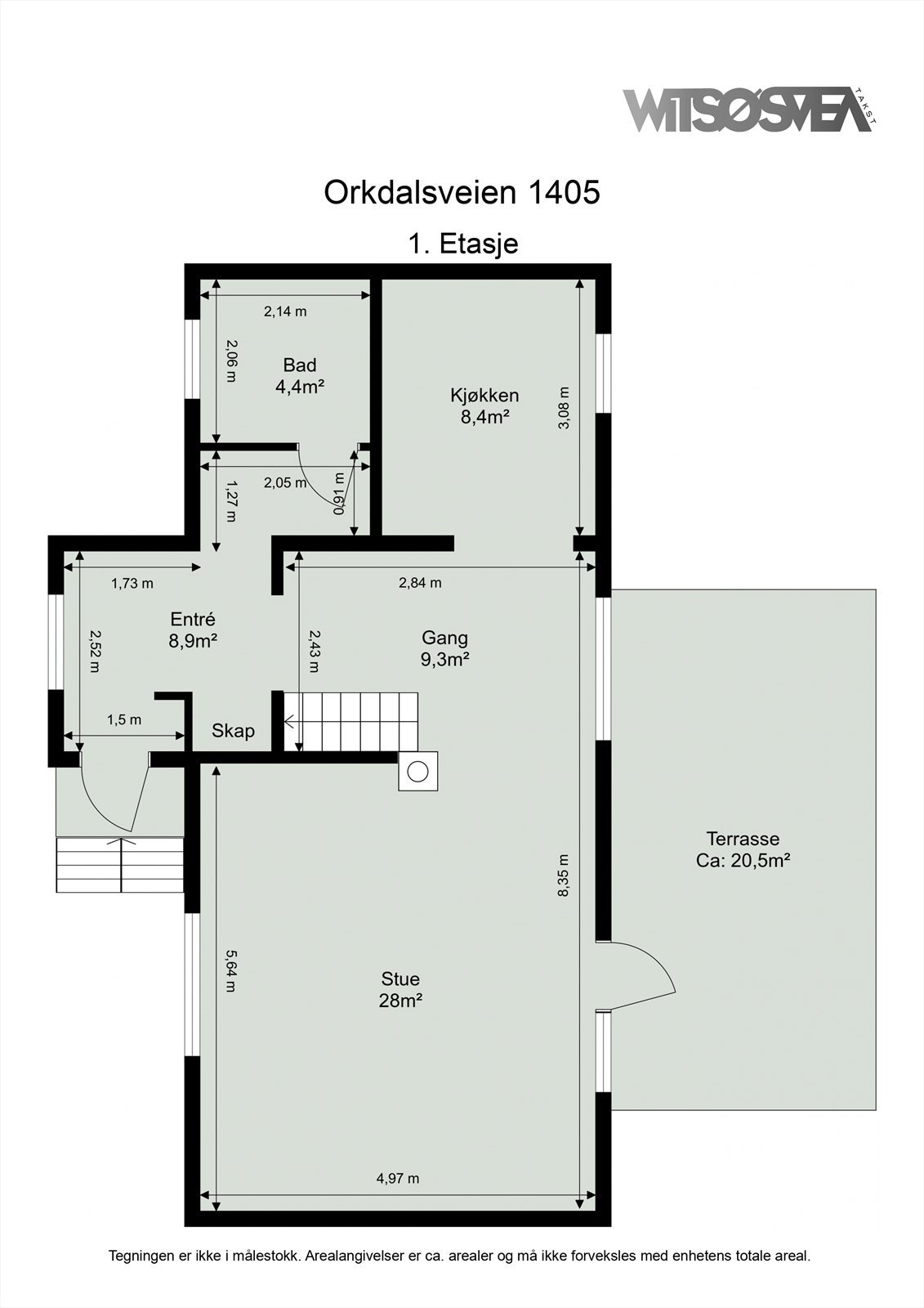 Planskisse første etasje. Galleribilde