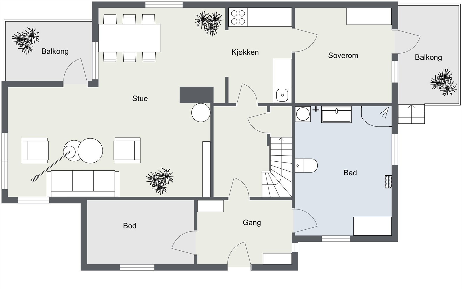 2D - 1. Etasje Galleribilde