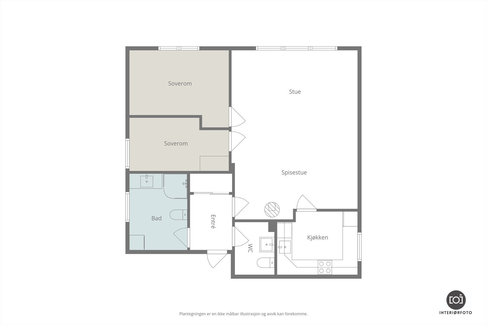 Plantegning Galleribilde