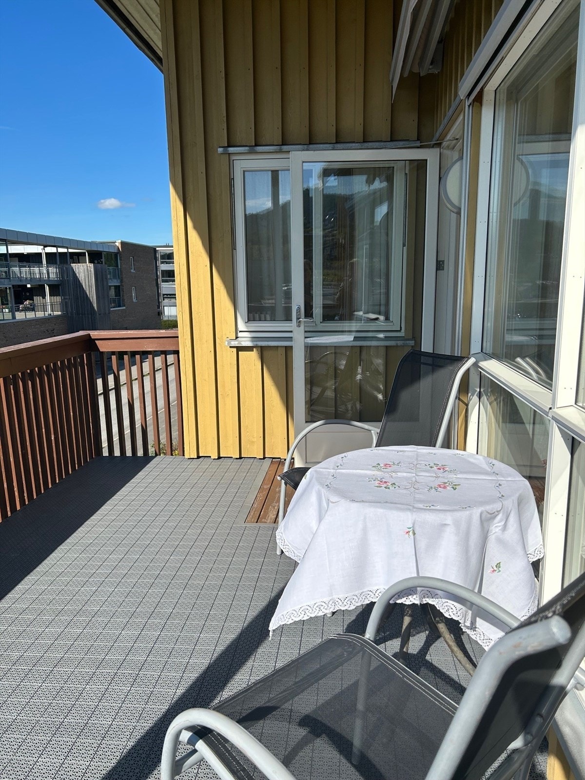 Terrasse er delvis takoverbygd Galleribilde