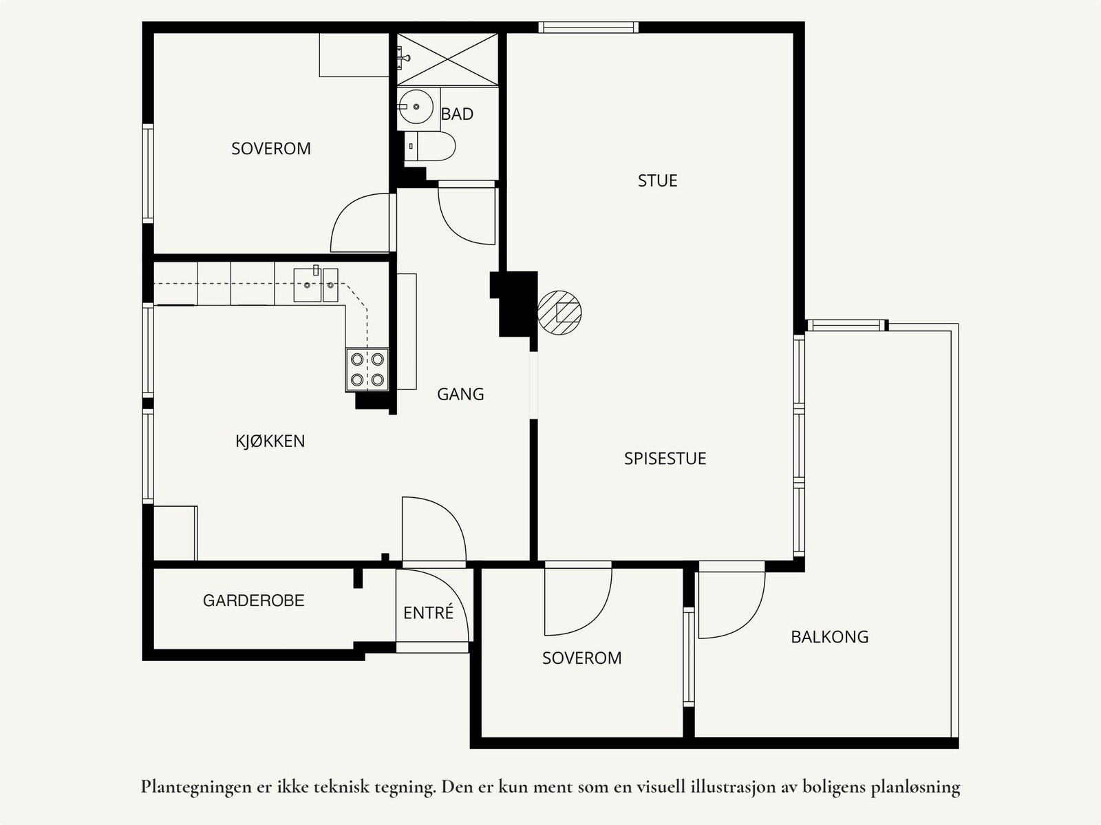 Plantegning 2. etg. Galleribilde