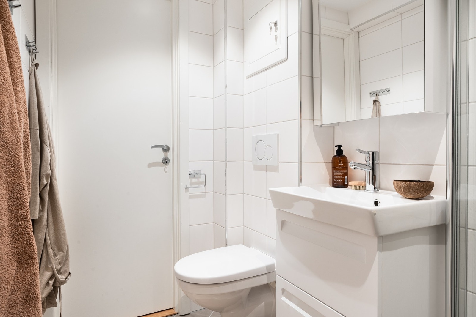 Det er varmekabler i gulvet for økt komfort. Galleribilde