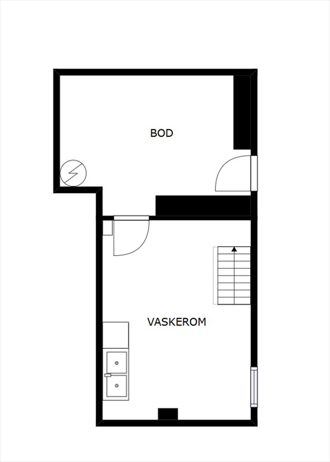 Veiledende skisse av kjeller. Galleribilde