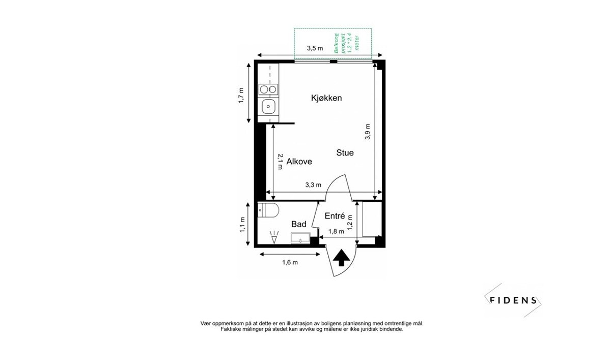 Plantegning for enkel orientering Galleribilde