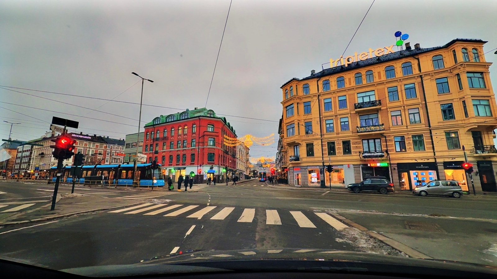 Majorstuen krysset kun 200-300 meter fra komplekset. Galleribilde