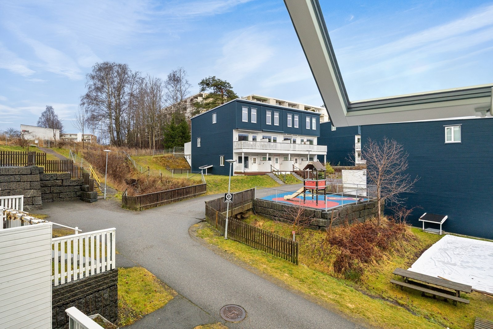 Utsikten fra hovedsoverommet. Galleribilde