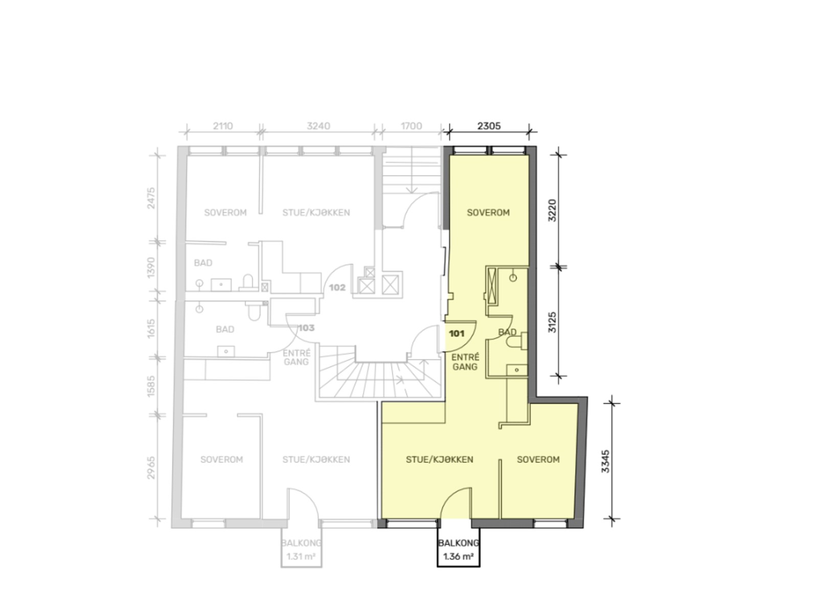 Plantegning. Skissen er ikke målbar - avvik kan forekomme. Galleribilde