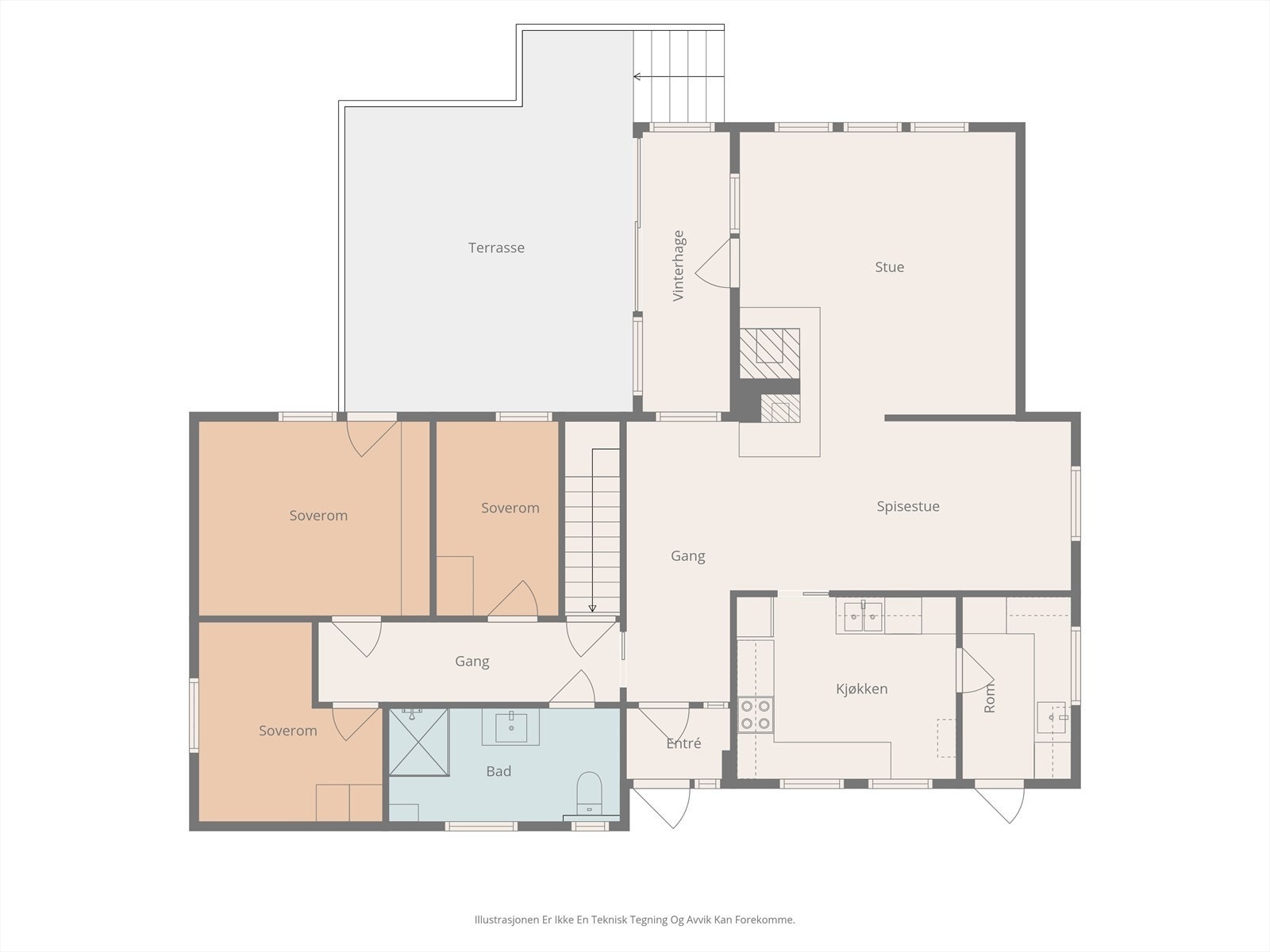 Plantegning 1.etasje. Galleribilde