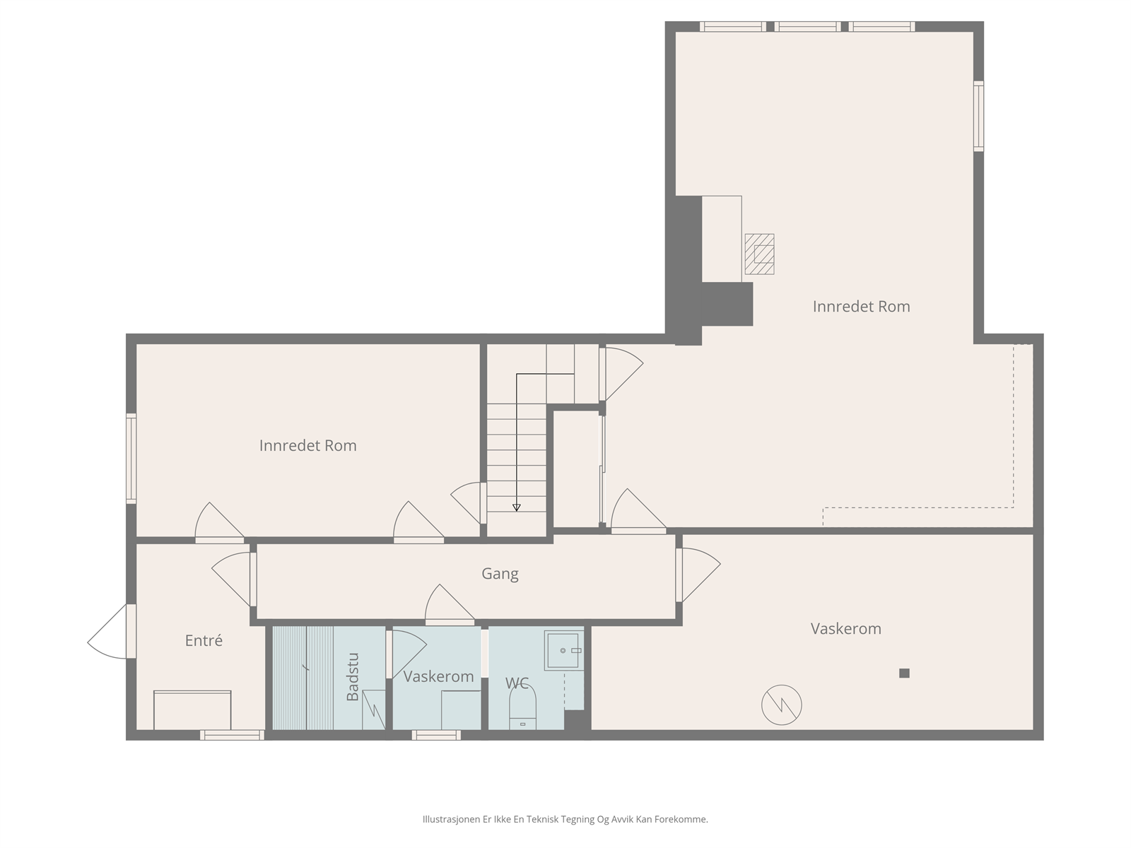 Plantegning Kjeller. Galleribilde