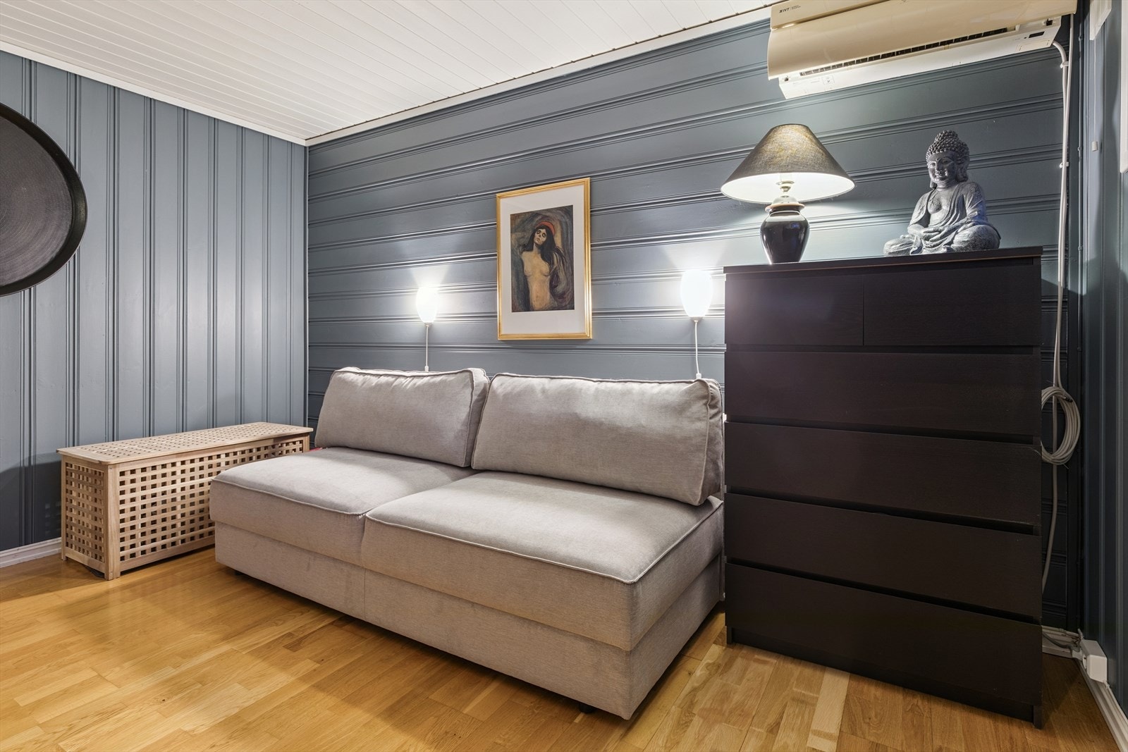 Kjellerstuen har også varmepumpe. Galleribilde