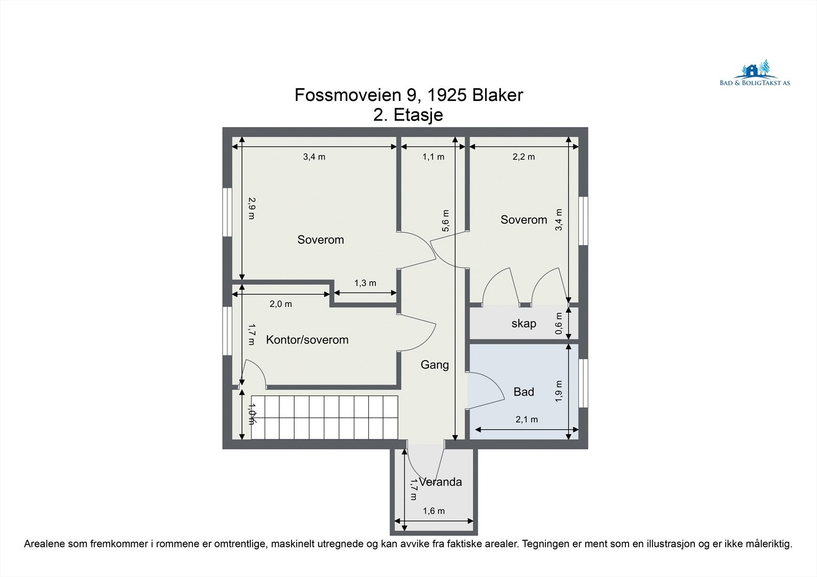 Plantegning 2. etasje. Galleribilde
