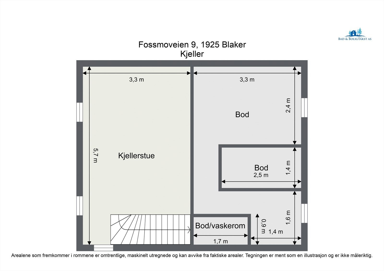Plantegning kjeller. Galleribilde