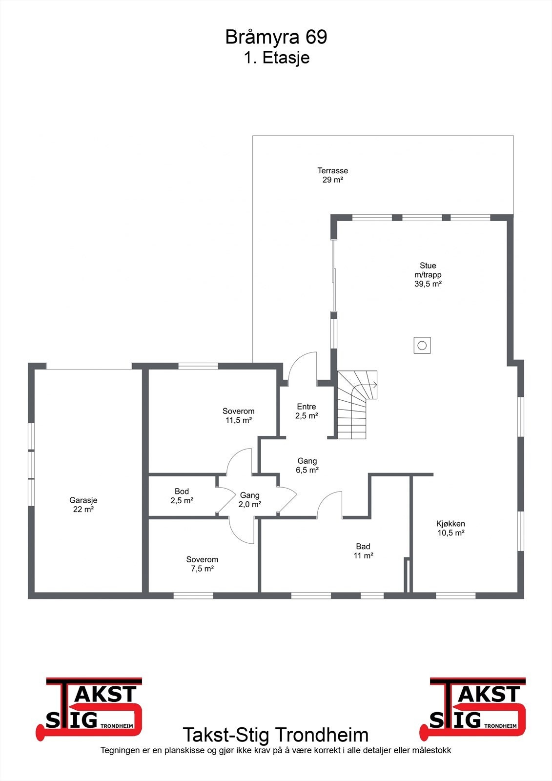 Planskisse - 1. Etasje Galleribilde