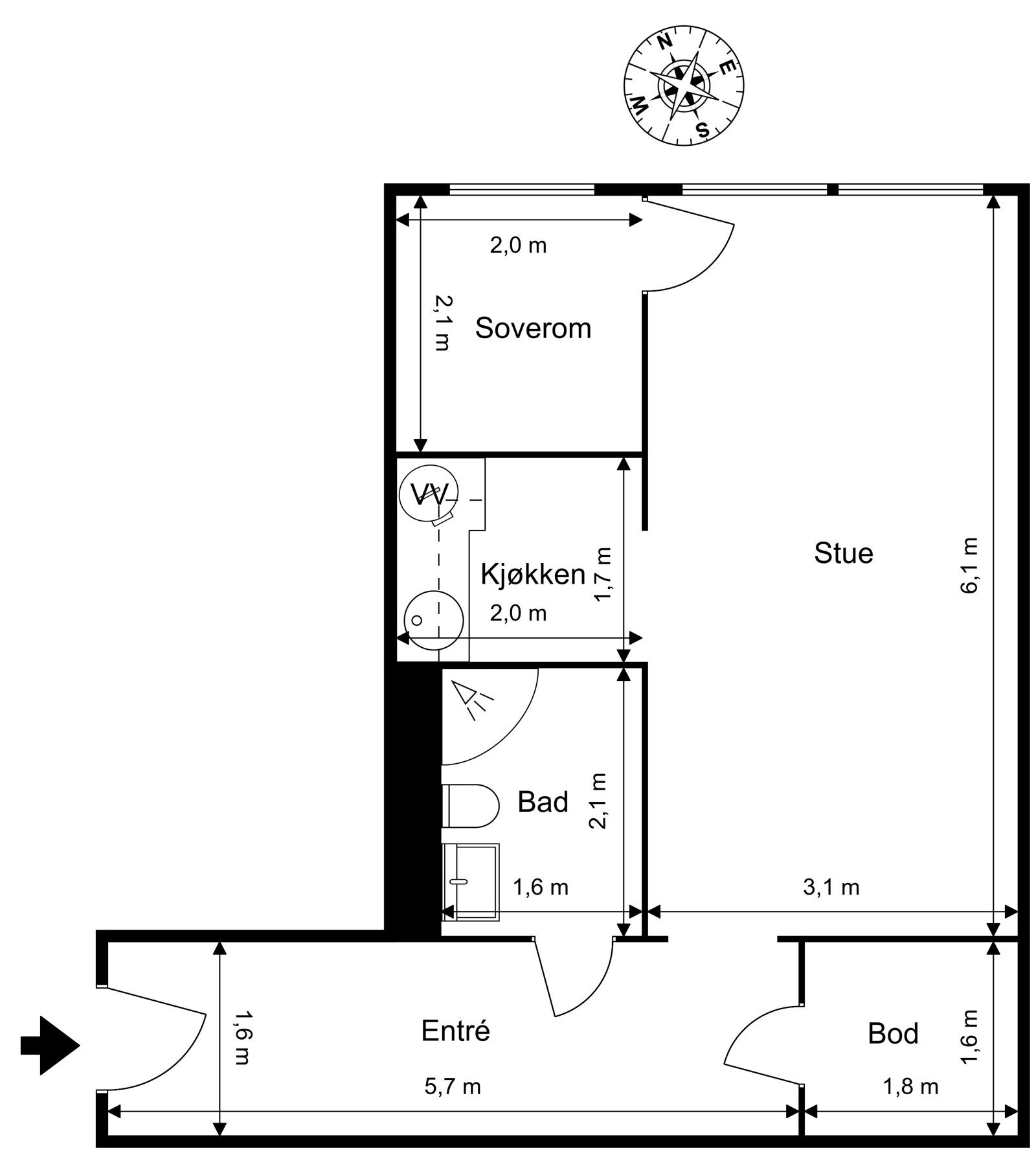 Plantegning. Galleribilde