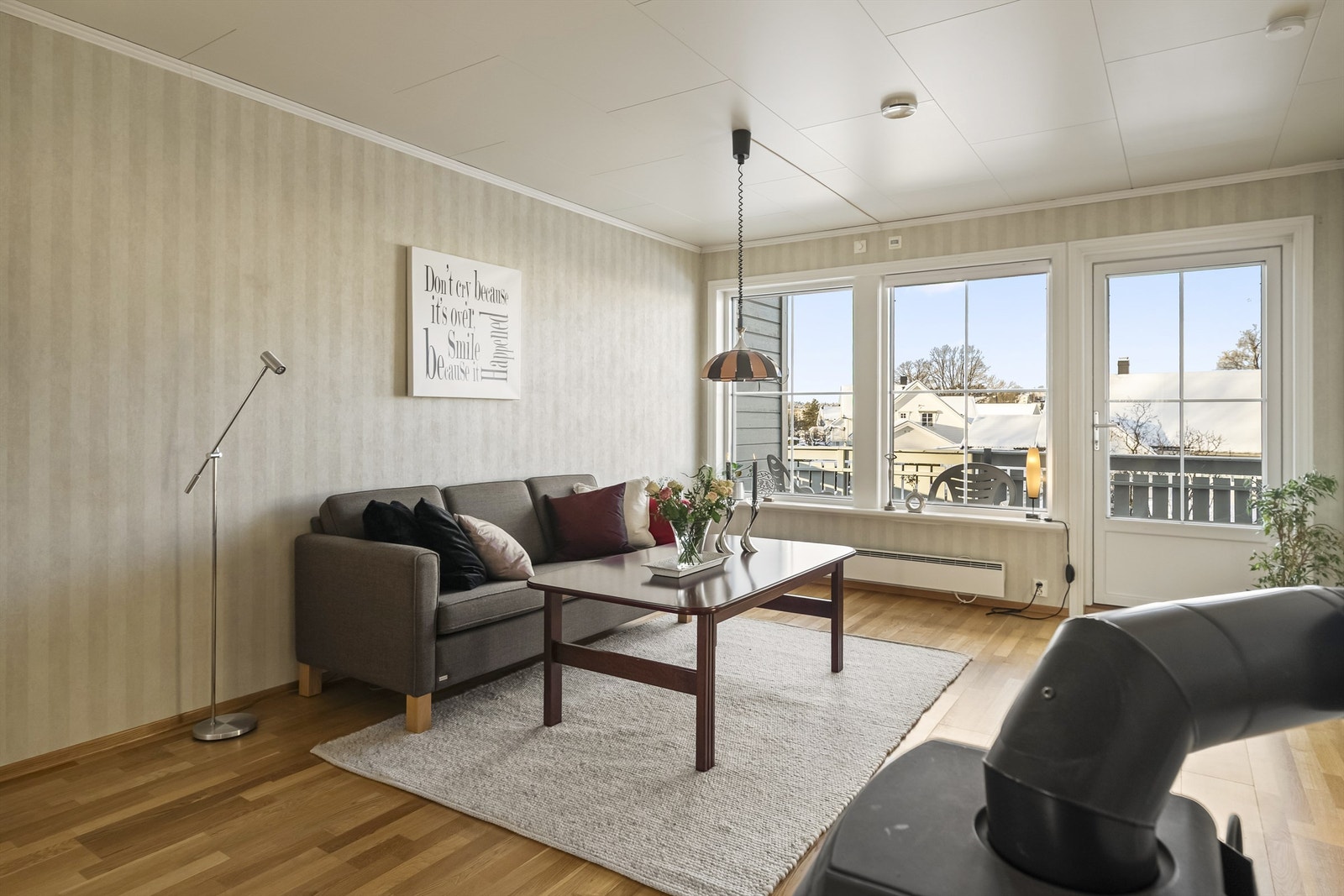 Stue med peisovn Galleribilde