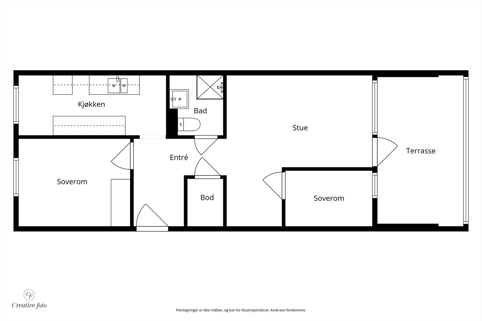 Plantegning 2.etg Galleribilde
