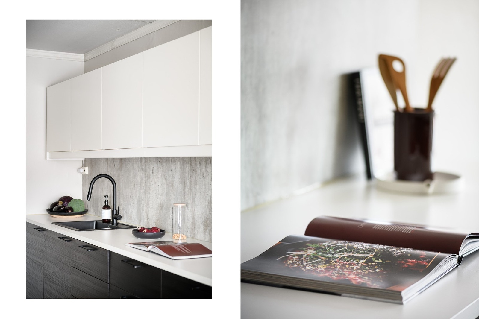 Løsningen har praktisk soneinndeling som gjør matlagingen effektiv i hverdagen. Galleribilde