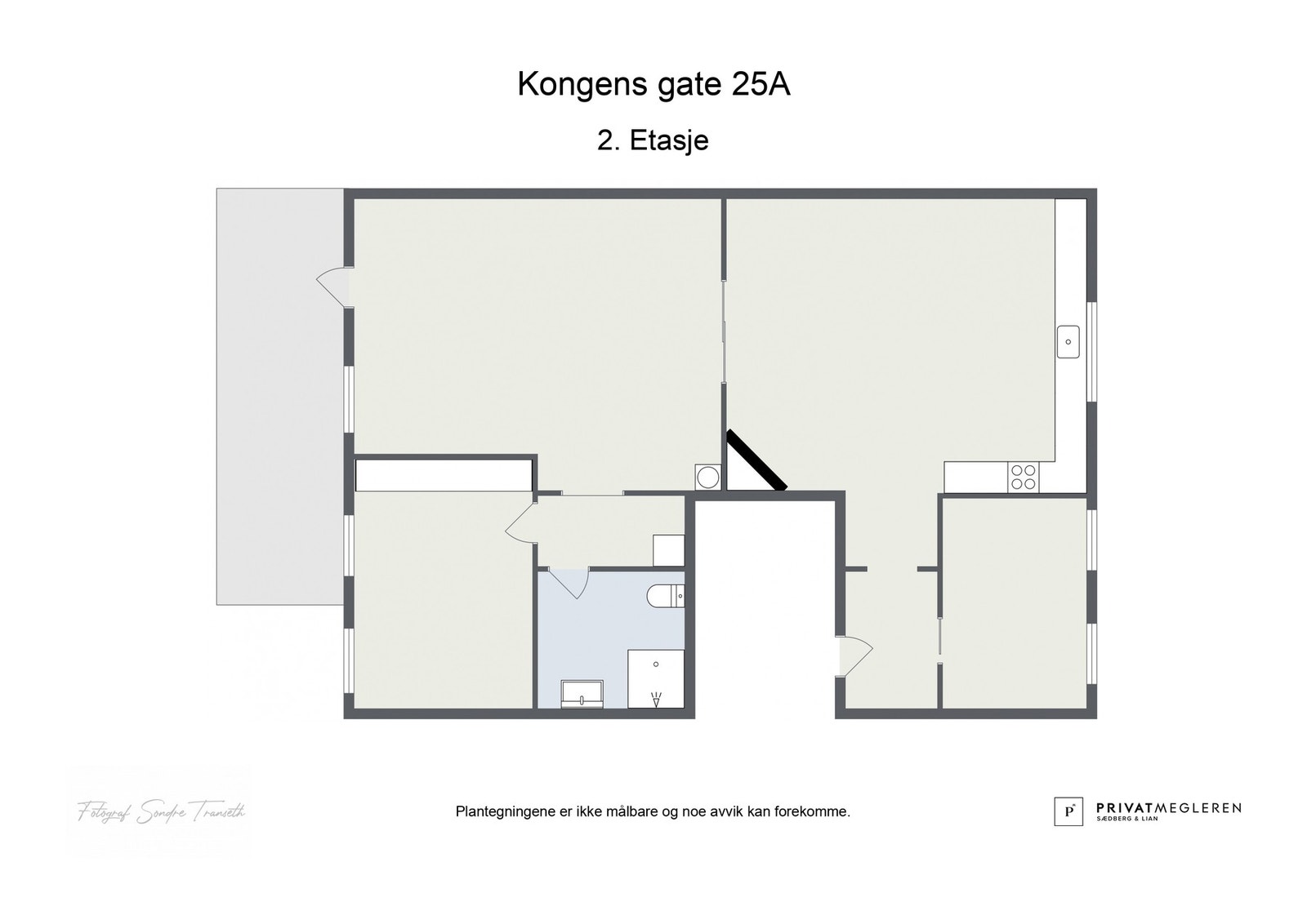 2D illustrasjon av leiligheten Galleribilde