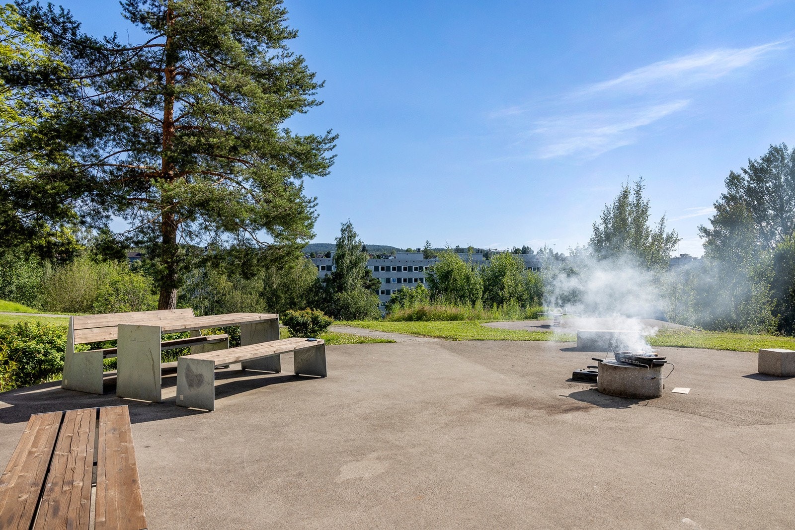 Borettslagets fellesområde. Galleribilde