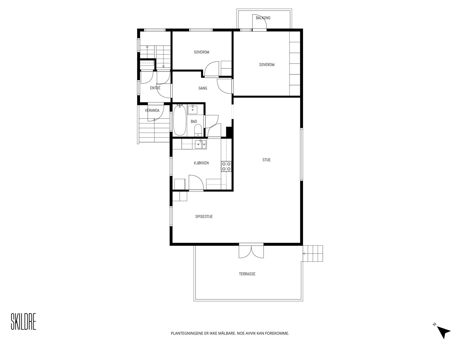 Plantegning 1. etg. Galleribilde