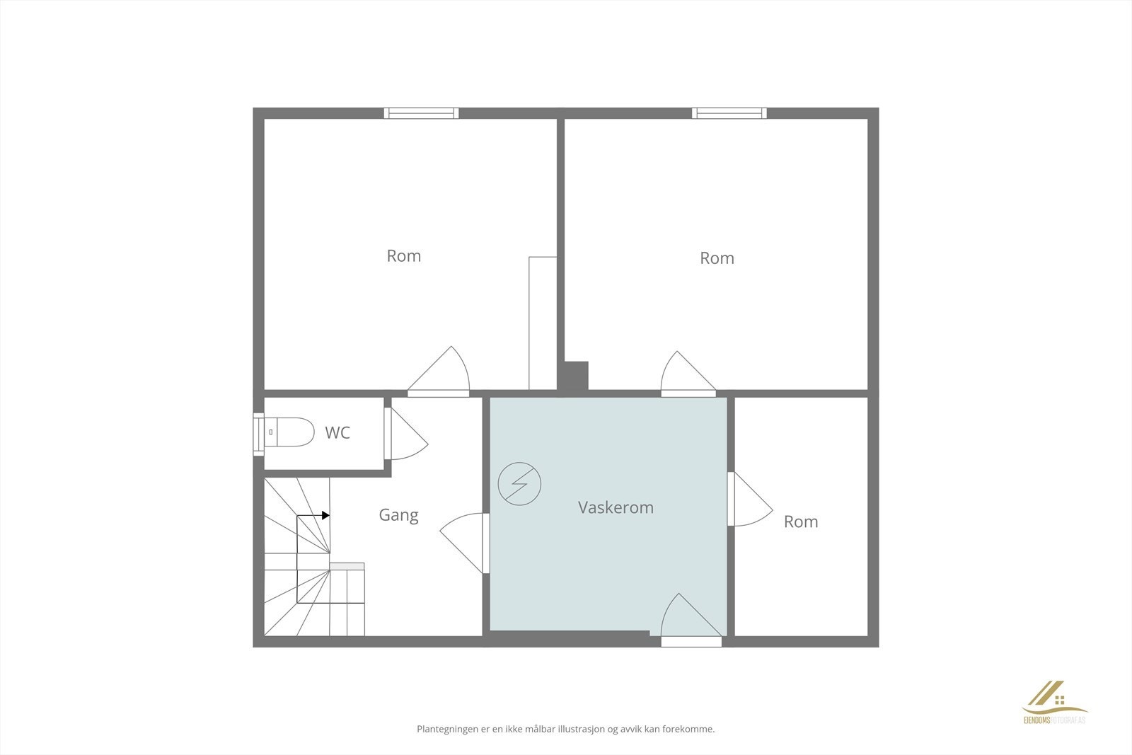 Plantegning kjeller. Galleribilde