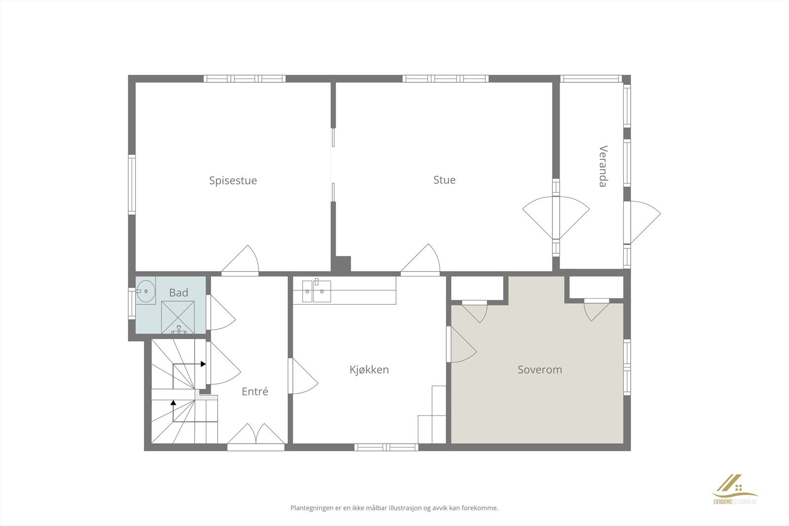 Planskisse - 1. etasje Galleribilde