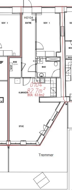 Plantegning Galleribilde