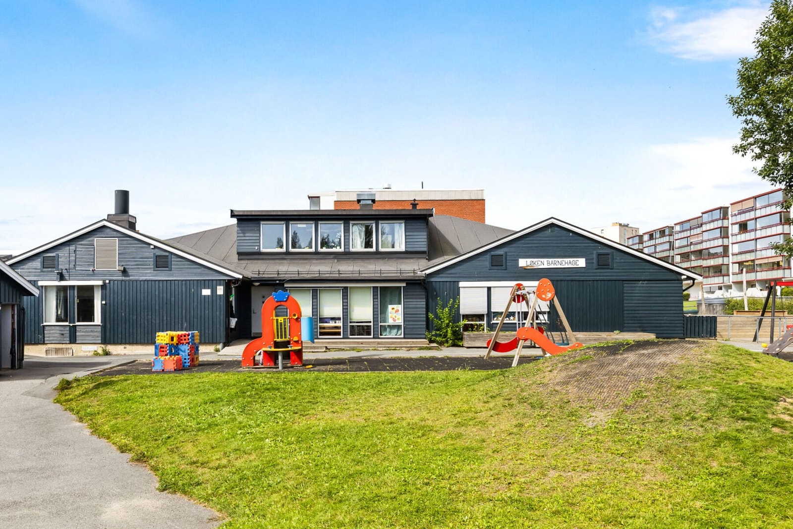 Kort vei til skoler og barnehager. Galleribilde