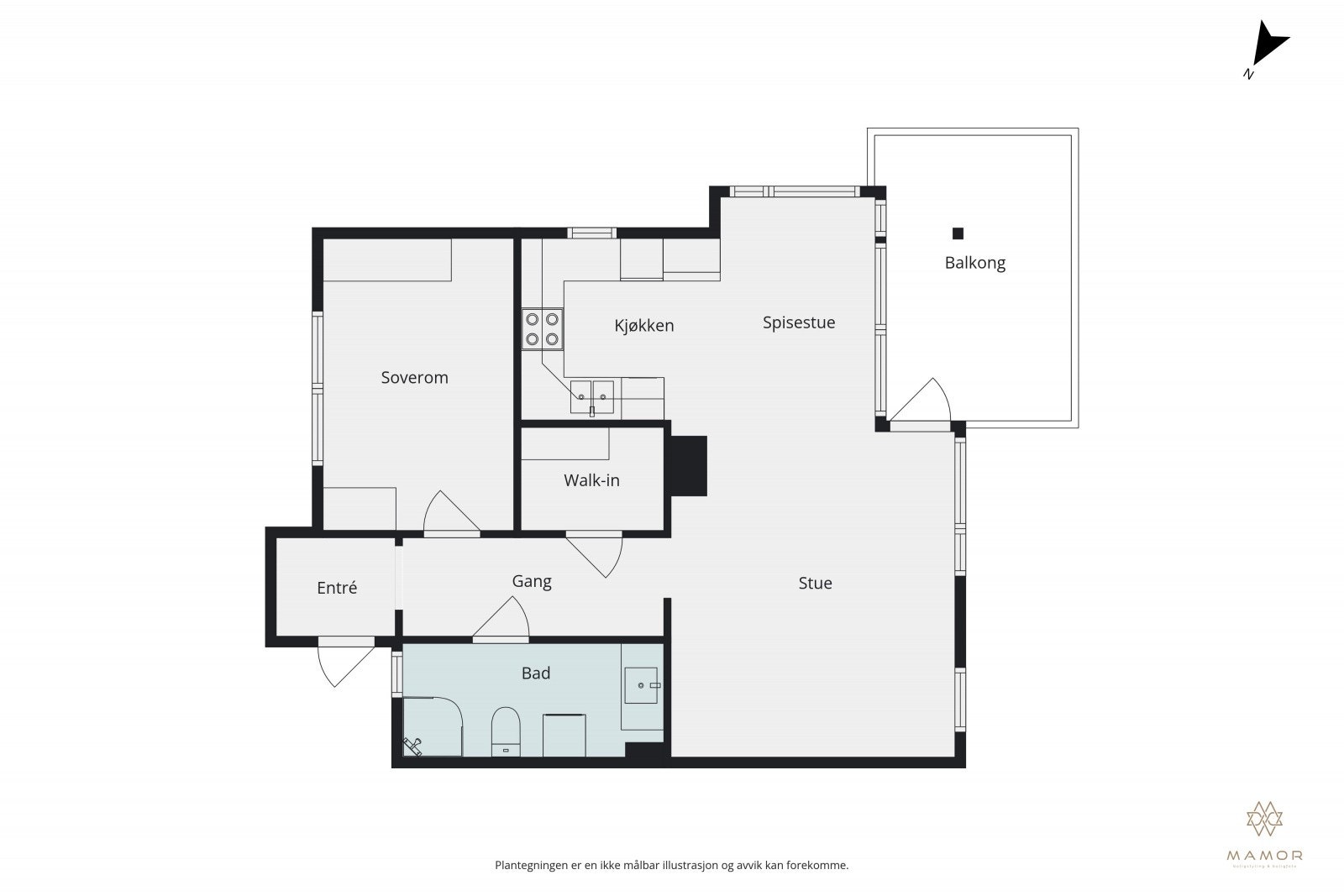 Plantegning Galleribilde