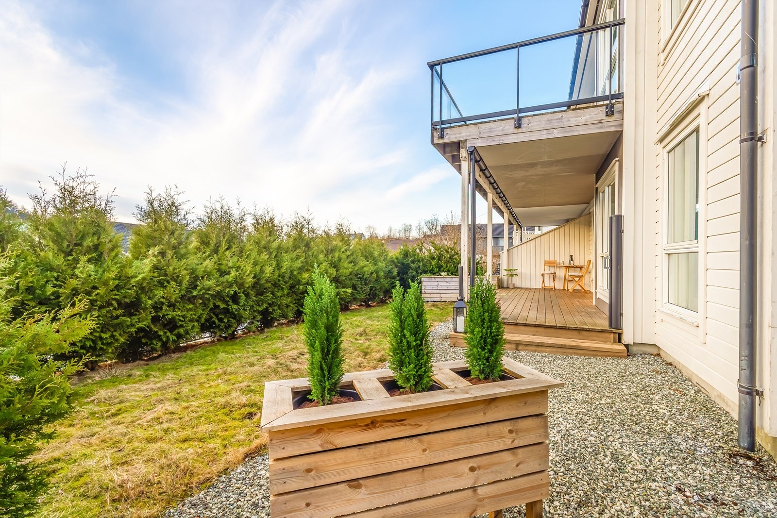 Terrassen er nylig blitt beiset i 2024 Galleribilde