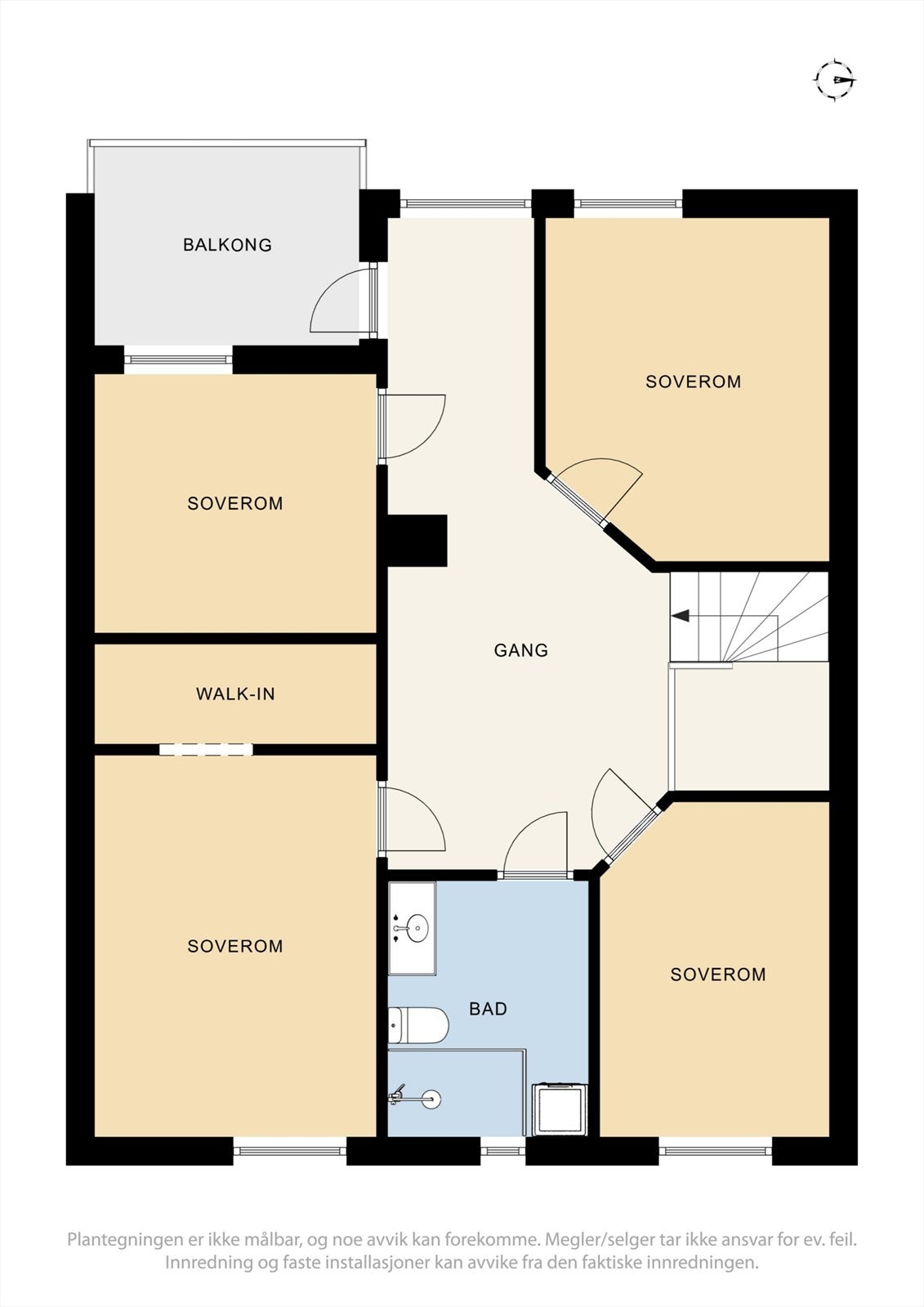 Plantegning 2. etasje Galleribilde