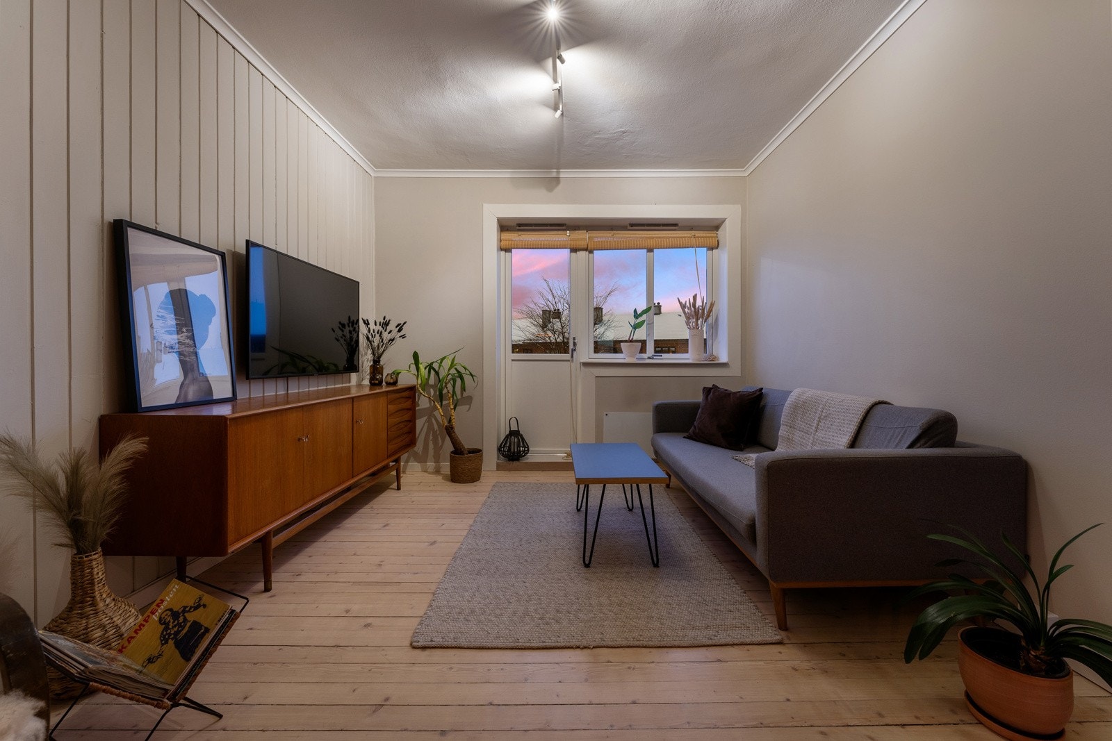 Fra stuen er det også utgang til balkongen. Galleribilde