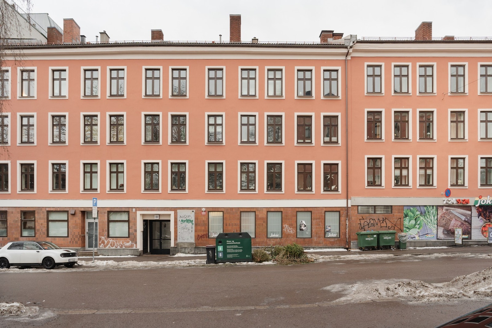 Fasaden ut mot Dælenenggata. Galleribilde