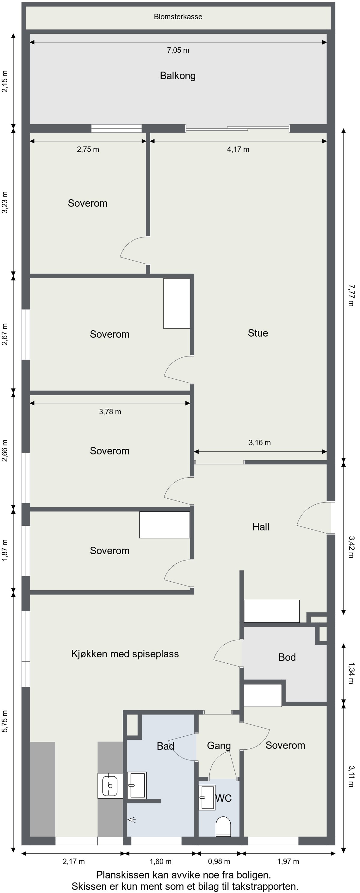 Plantegning Galleribilde