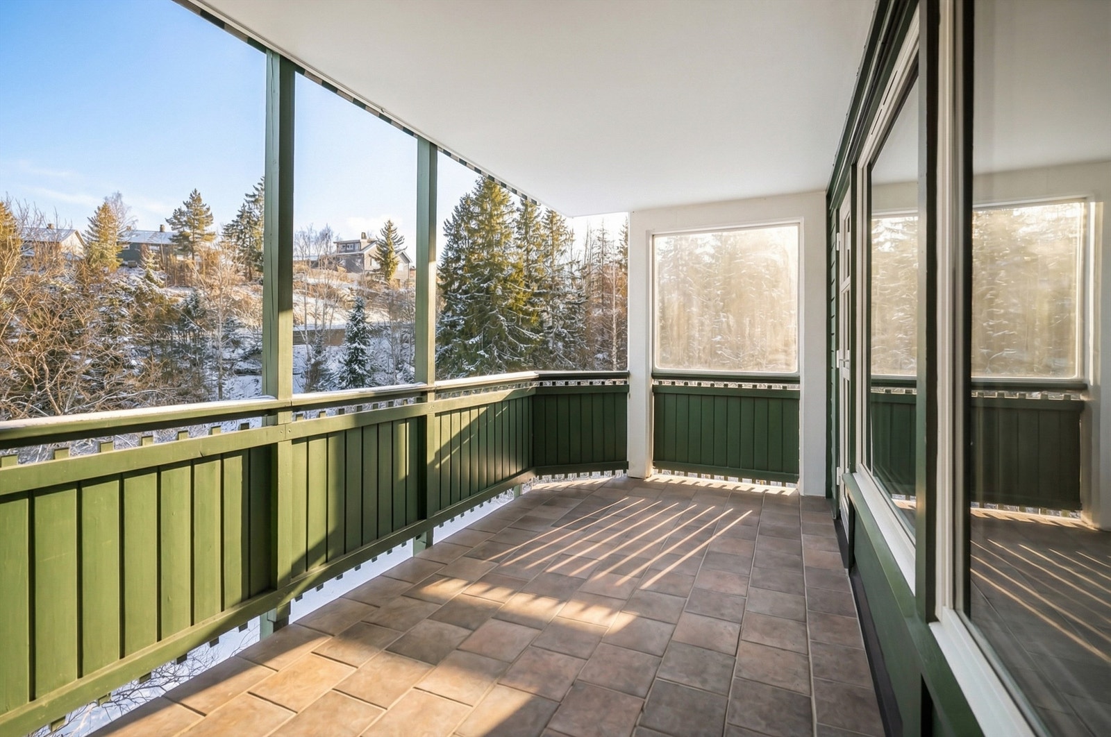 Her kan man nyte en usjenert beliggenhet med utsyn mot grøntområder. Galleribilde