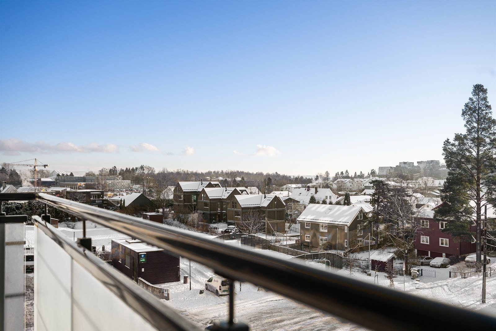 Utsikt fra balkong Galleribilde