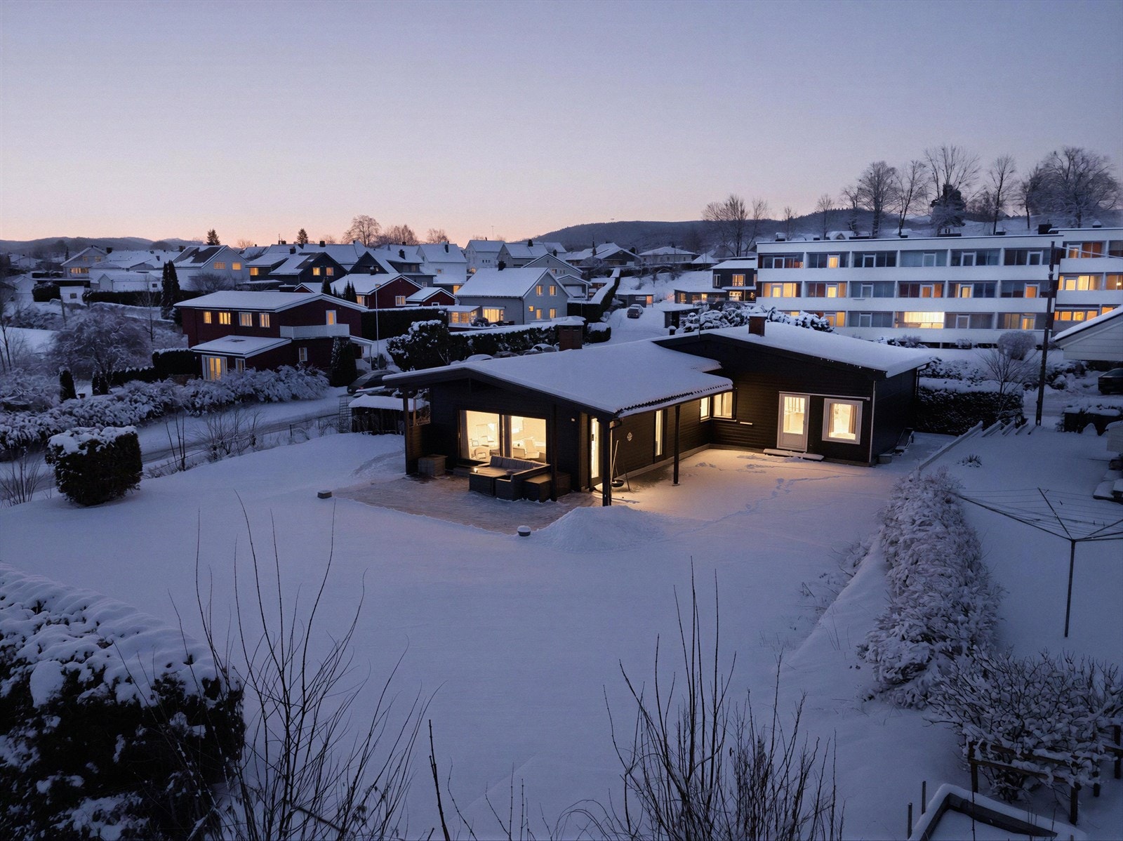 Hyggelig kveldsstemning. (Bildet er redigert og faktiske lysforhold kan variere). Galleribilde