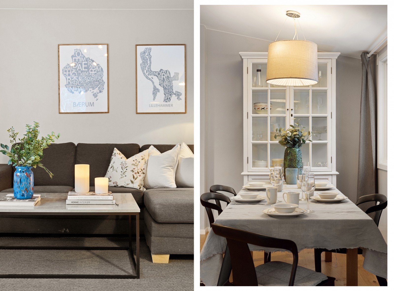 Taket i 2.etg er 2,87 m som gir et romslig preg på stuen og kjøkkenet. Her er det klart til neste familie å flytte rett inn! Galleribilde