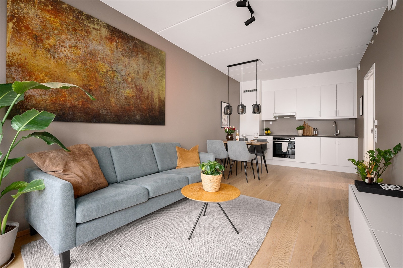 Lekker 1-stavs eikeparkett Galleribilde