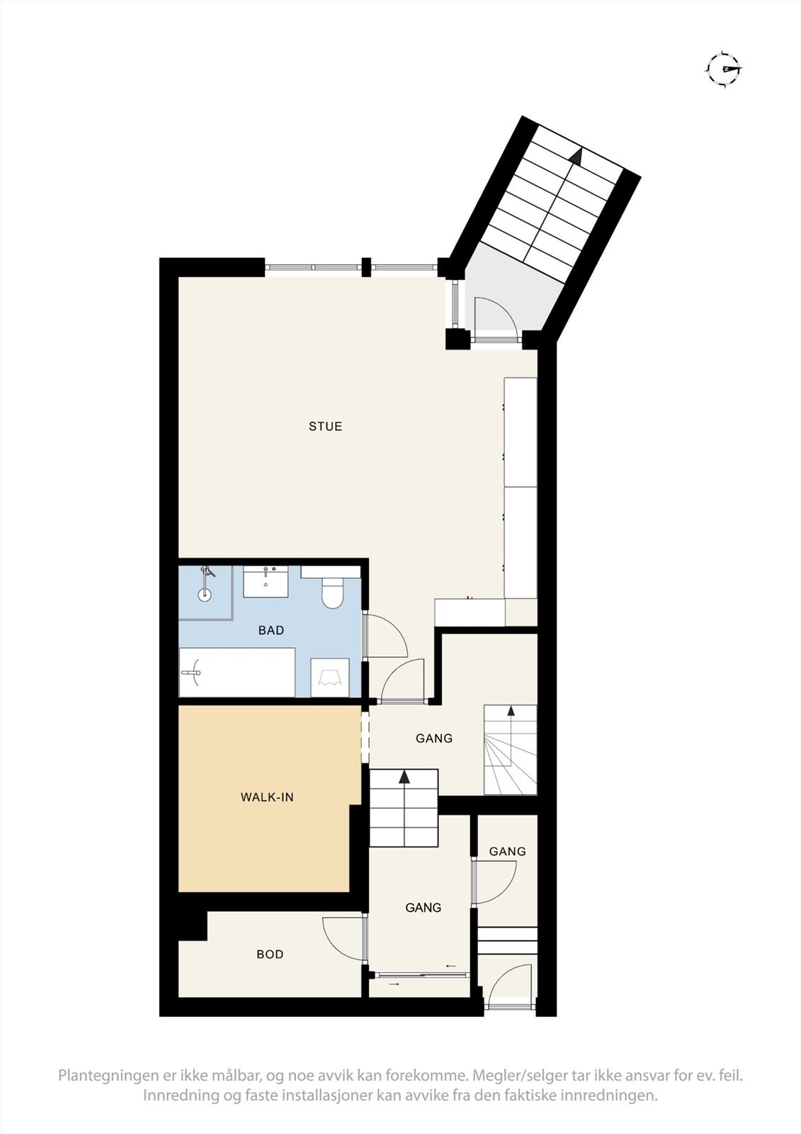 Plantegning underetasje Galleribilde