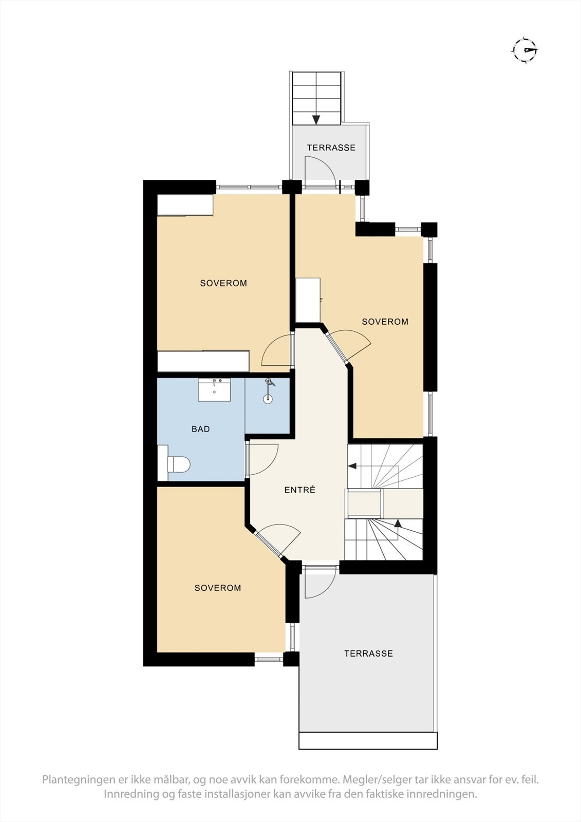 Plantegning 1 etasje Galleribilde